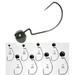 TETE PLOMBEE CARNASSIER VMC RUGBY JIG 7340RJ - BLACK NICKEL - PACK