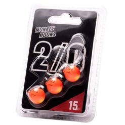 TÊTE PLOMBÉE MONKEY LURES - ORANGE/JAUNE - PAR 3 -Canne Argent Soldes Boutique tete plombee monkey lures orange jaune par 3 z 2450 245021 2